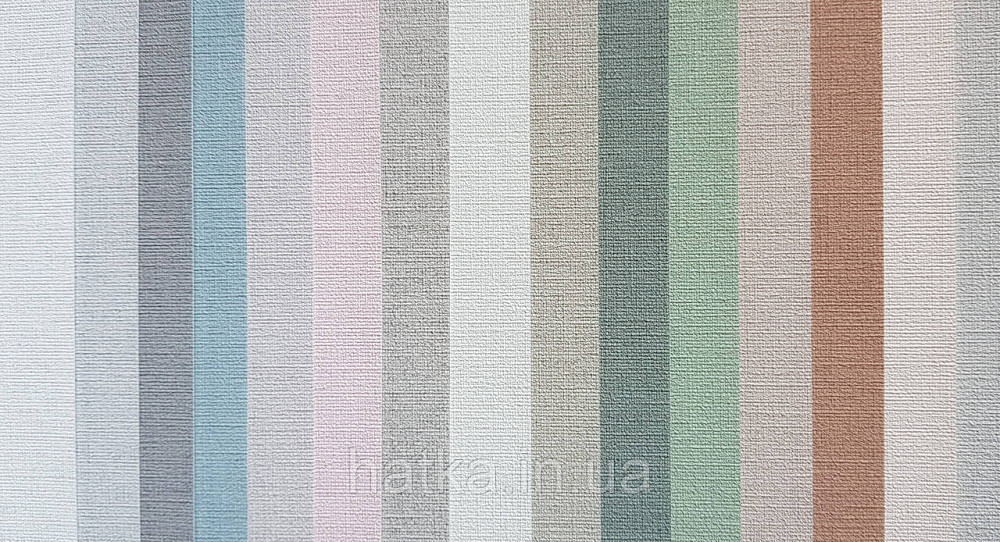 Обои виниловые на флизелине AS creation Tempo метровые однотонные под ткань хлопок мелкая полоска бирюзовые Киев - изображение 3