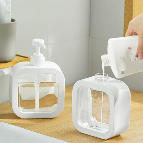 Дозатор для жидкого мыла Classic white белый 500мл Вінниця - фото 2