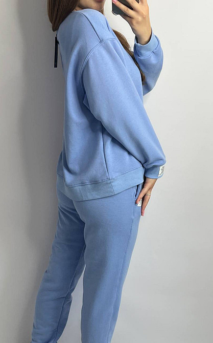 Костюм спортивний жіночий трикотажний Блакитний M/L Харків - фото 6