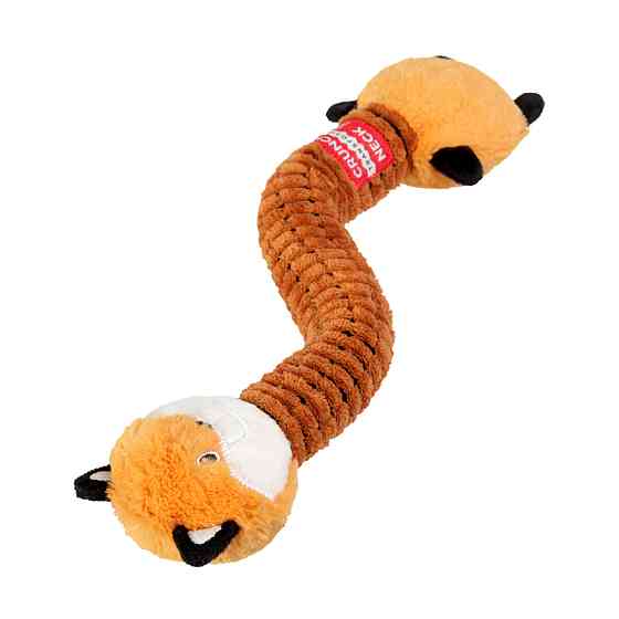 Игрушка для собак WAUDOG Fun Crunchy Лиса, хлопок, полиэстер, пластик, поролон, 37 см Киев
