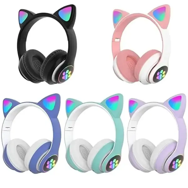 Беспроводные наушники Cat STN-28 / Гарнитура с микрофоном FM радио Bluetooth красный Коломыя - изображение 4