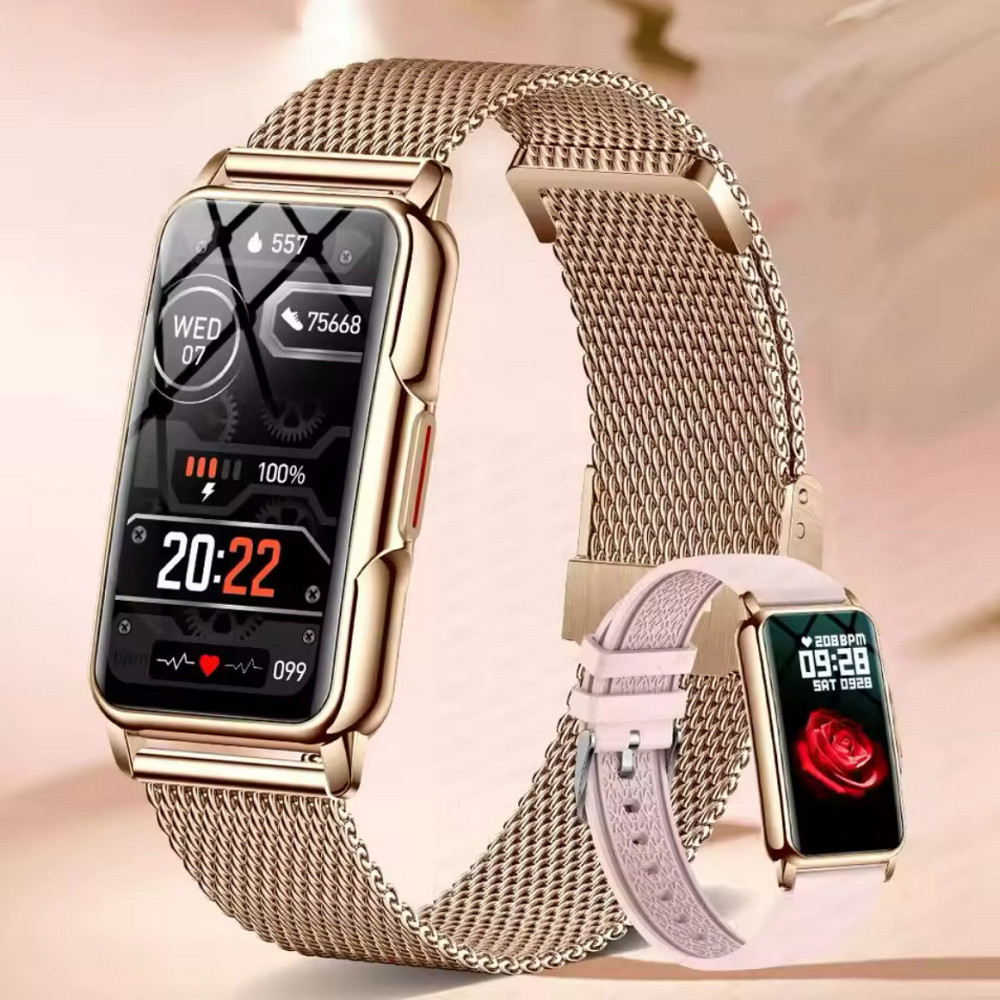 Умные смарт часы Smart Mioband Nano+ Gold (2 ремешка) Киев - изображение 12