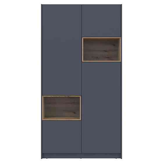 Шкаф для одежды с нишей Doros Дэйл 115,2х52х220 см Графит/Дуб евок (DRS-011281) Днепр