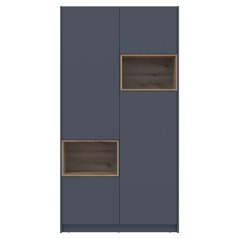 Шкаф для одежды с нишей Doros Дэйл 115,2х52х220 см Графит/Дуб евок (DRS-011281) Днепр - изображение 1