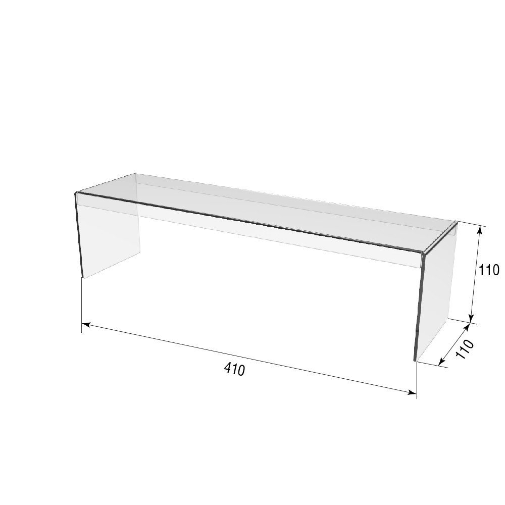 Подіум EKOSTAR П-обр 110х410х110 3мм Київ - фото 3
