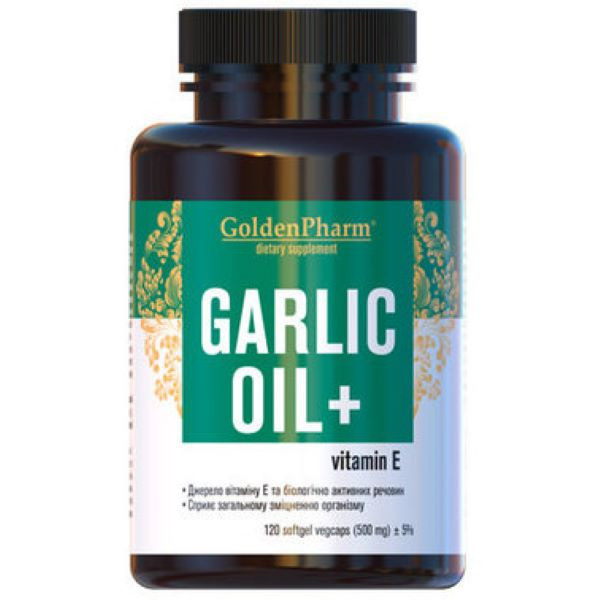 Часникова олія 500 мг Голден-Фарм 120 капсул Луцьк - фото 1