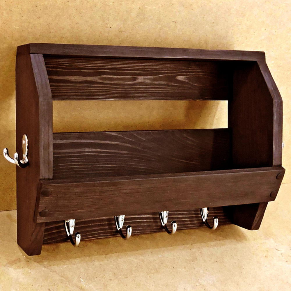 Ключниця дерев'яна "Дотіншер" капучино Миколаїв - фото 1