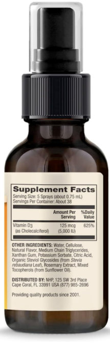 Вітамін Д3 рідкий 5000 Dr. Mercola Vitamin D3 29 мл зі смаком апельсину Київ - фото 2