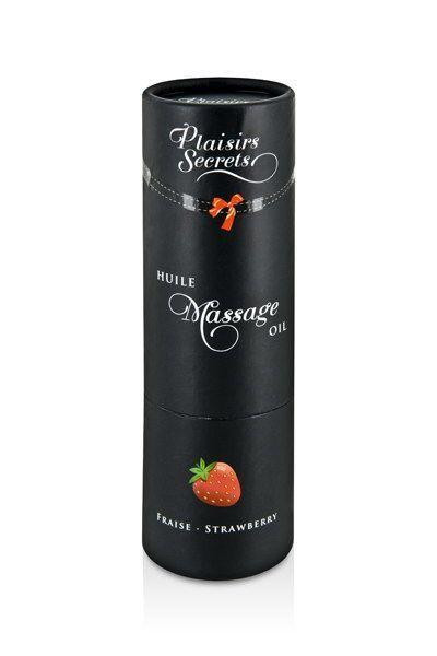 Массажное масло Plaisirs Secrets Strawberry (59 мл) с афродизиаками, съедобное, подарочная упаковка Sex Aura Киев - изображение 3