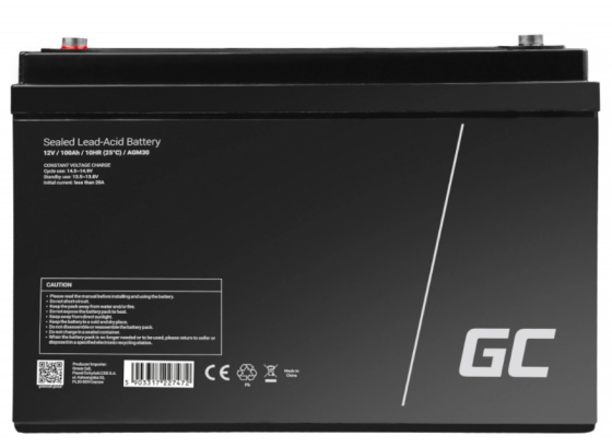 Акумулятор Green Cell AGM VRLA 100Ah 12V (AGM30) акб для дому Київ