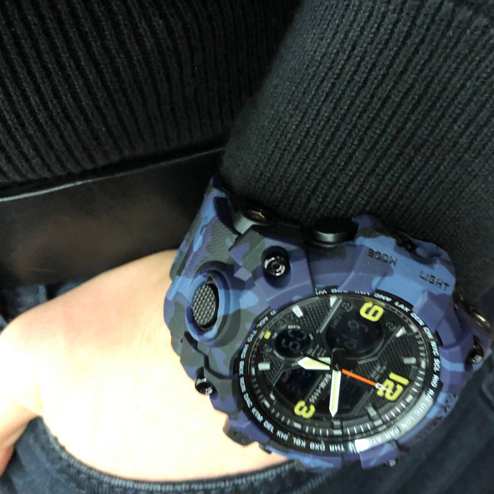 Водонепроницаемые наручные часы для военных спорта SKMEI 1155BCMBU, Часы для туризма GO-18 Львов - изображение 3