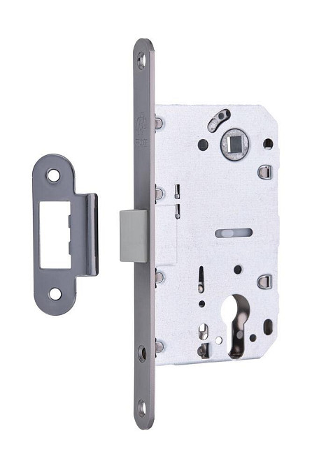 Замок для міжкімнатних дверей Gavroche GR 85K-EC ( безшумний) BN чорний нікель зі зворотньою планкою Київ - фото 1