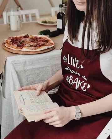 Фартух Live. Love. Bake (Бордо) Вінниця