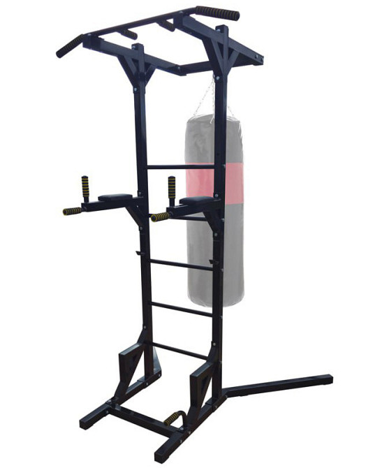 Спортивный комплекс турник, брусья, пресс и кольцо для груши (50х50 мм) (А838-50-Ч) Киев - изображение 1