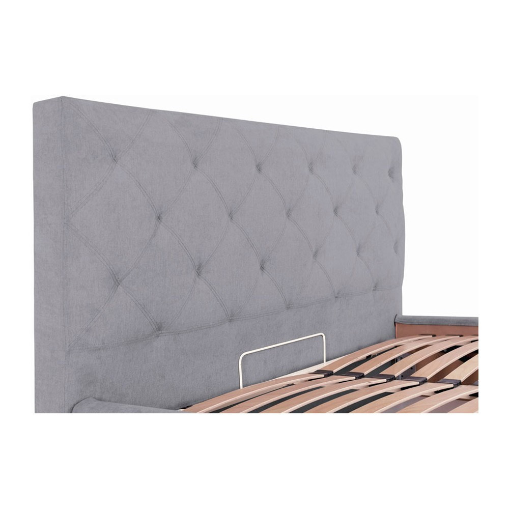 Кровать BristolDesign Rosto VIP с дополнительной металлической цельносварной рамой 180x200 серый Киев - изображение 5