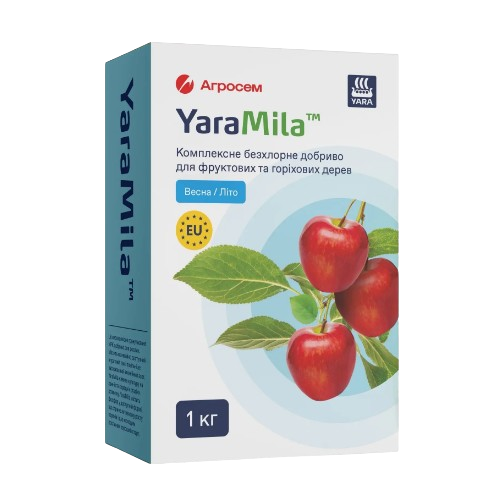 Добриво для фруктових та горіхових дерев комплексне безхлорне 1кг Весна-Літо Yara Mila Житомир - фото 1