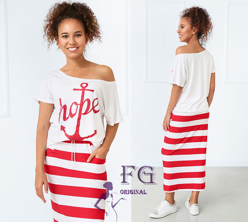 Літній костюм "Maritime" оптом | Розпродаж моделі 46-48 Київ - фото 2