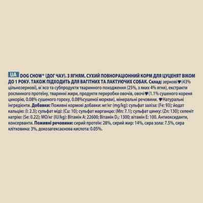 Сухий корм для собак Purina Dog Chow Puppy Lamb зі смаком ягняти 2.5 кг (7613034488657) Вінниця