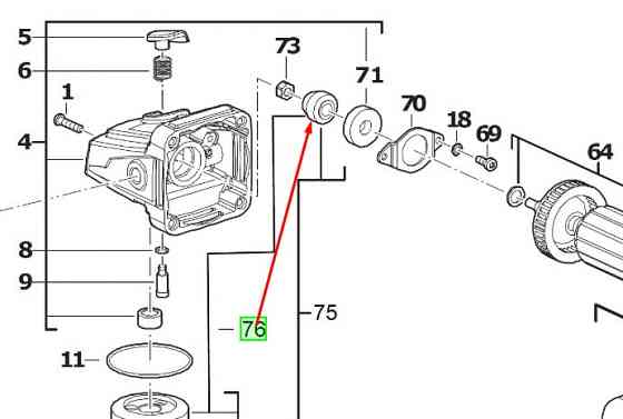 Ремкомплект гайкокрута - шестерня Одесса