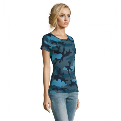 Футболка Sol's Camo women синій камо M (01187536M) Вінниця - фото 2