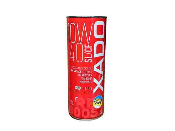 Масло моторное полусинтетическое Atomic Oil 10W-40 SL/CF RED BOOST, ж / 1л ТМ XADO Solmir Киев
