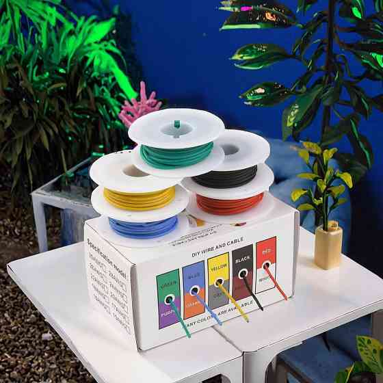 Набір кольорових проводів 5 м, 1-жильні, силіконові Київ