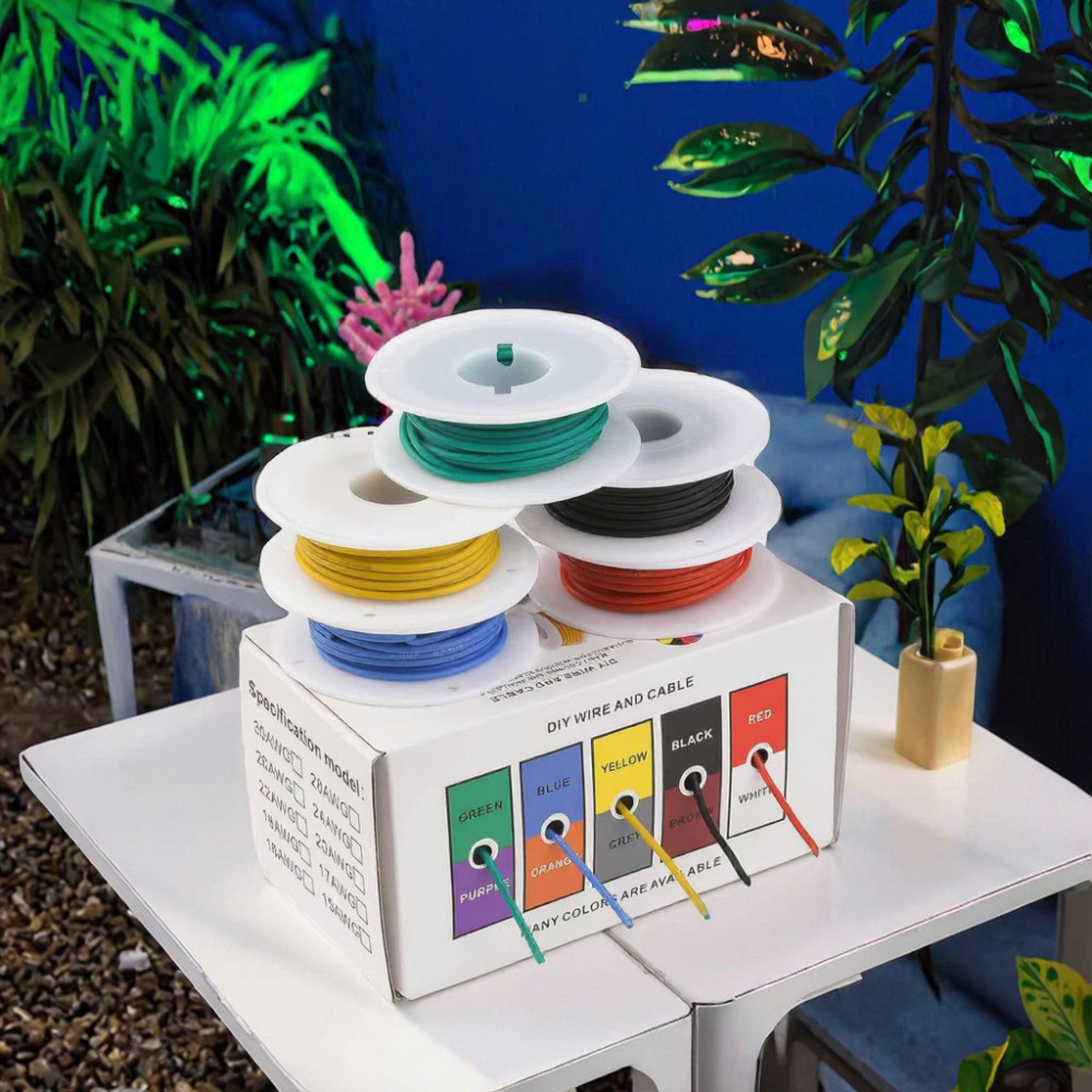 Набір кольорових проводів 5 м, 1-жильні, силіконові Київ - фото 5