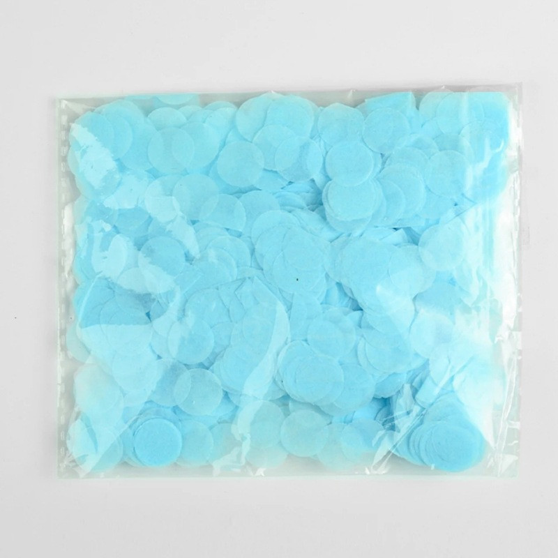 Конфетти в шарики кружочки из бумаги 10 г 1 см голубой Киев - изображение 2