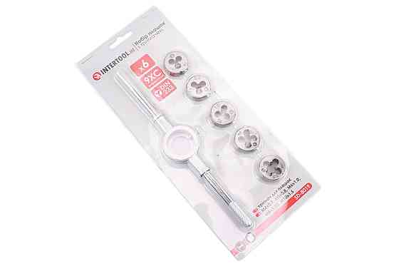 Набір плашок з тримачем d-M4/M5/M6/M8/M10 SD-8019 Київ