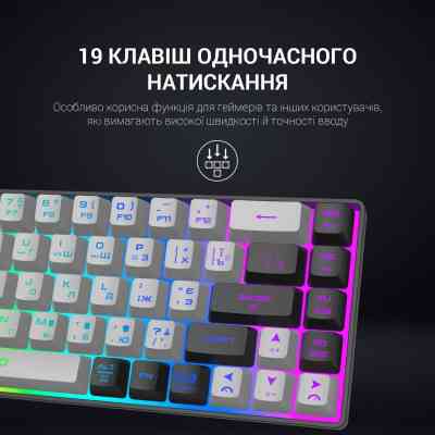 Клавіатура GamePro GK935 Wireless LED Black (GK935) Вінниця