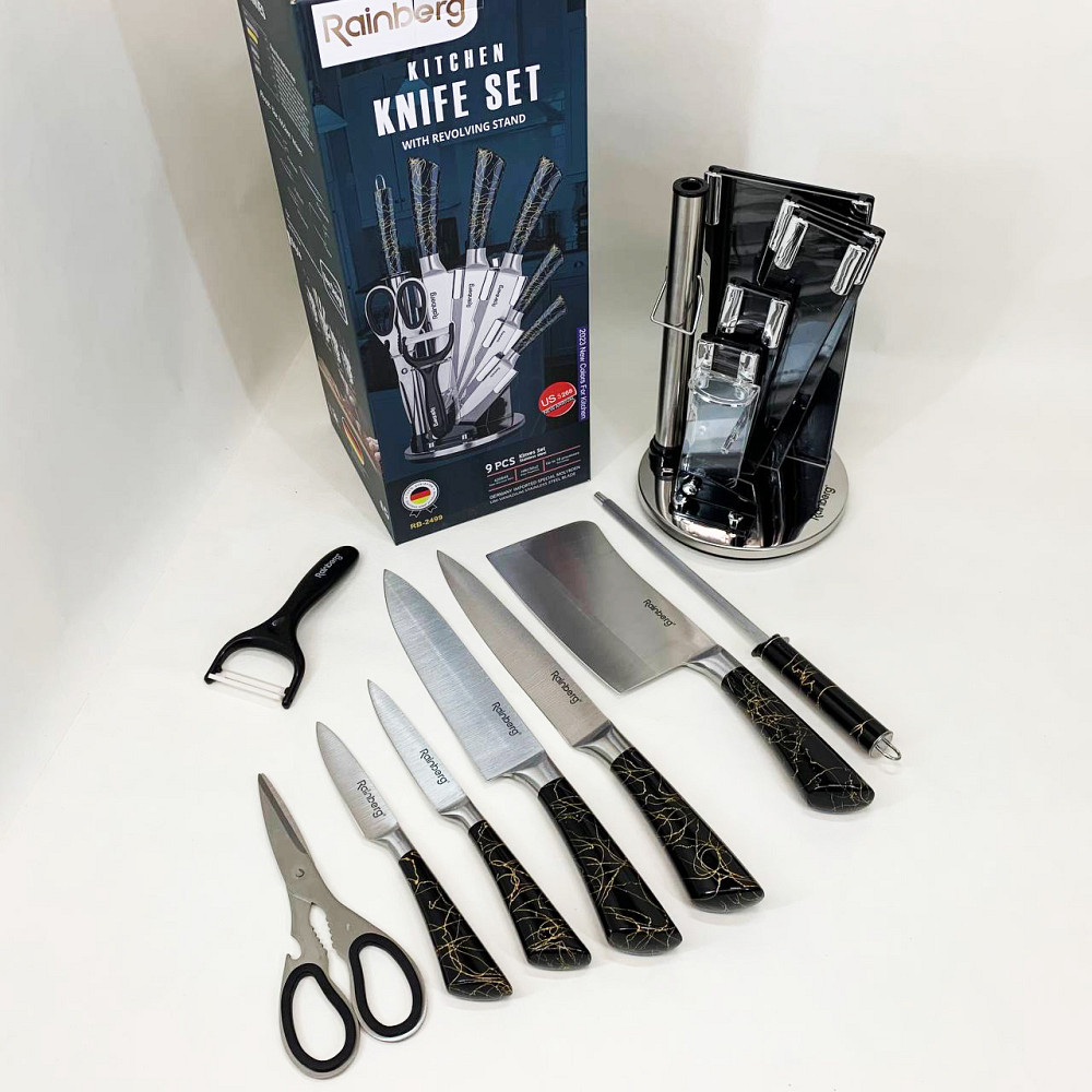 Набір ножів побутовий, Хороші ножі для кухарів, Кухонні ножі з хорошої сталі Товари для кухні KZ-22 Львів - фото 8