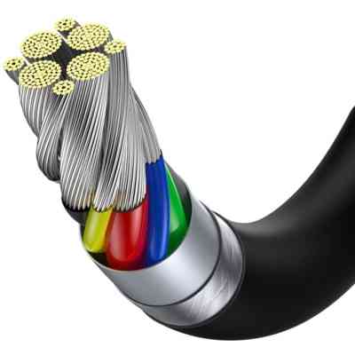 Дата кабель USB-C to USB-C 1.0m 5A Black Baseus (CATYS-B01) Вінниця