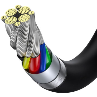 Дата кабель USB-C to USB-C 1.0m 5A Black Baseus (CATYS-B01) Винница - изображение 3