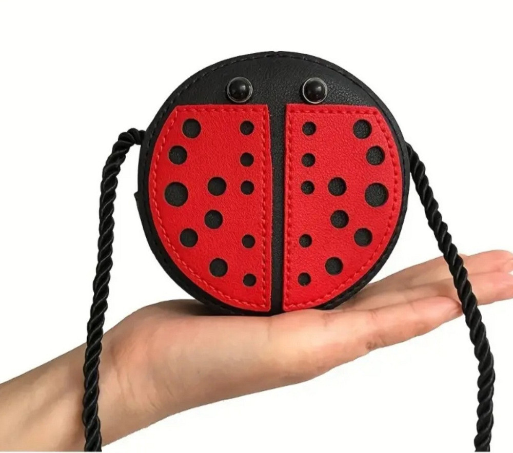 Сумка детская Божья коровка 110 на 35 мм черно-красный Киев - изображение 1