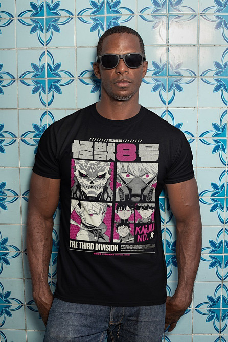 Футболка з аніме принтом Каіджу Но Міна Схіро оверсайз (S/M/L) Чорний AnimeJ0437 Дніпро - фото 3