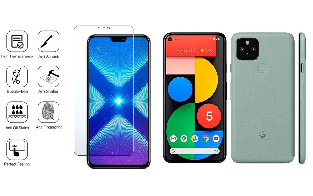 Защитное стекло NeoGlass для Google Pixel 5, Pixel 5a, Pixel 5a XL – ультрапрозрачное и устойчивое Киев - изображение 4
