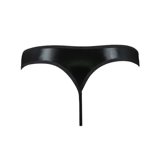 Чоловічі стринги Passion 033 THONG PAUL S/M Black, під латекс Львів