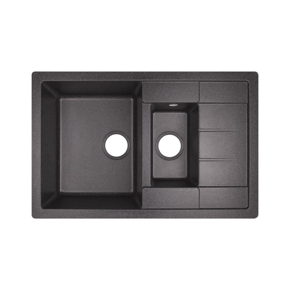 Кухонна мийка з додатковою чашею Lidz 780x495/200 BLA-03 (LIDZBLA03780495200) Київ - фото 8