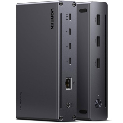 Концентратор Ugreen Thunderbolt 4 to 3xTh.4/3xUSBA 3.2/RJ45 Gigabit/140W ARevodok Max 8-in-1 U708 (25053EU) Винница - изображение 1