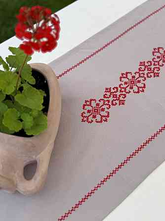 Ecotton Ранер доріжка Ecotton 45x170 см для обіднього столу водовідштовхувальна в етно-стилі сі Киев