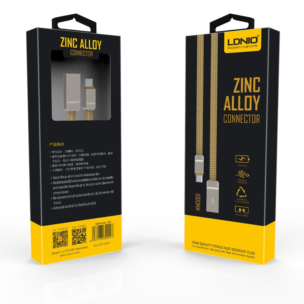 Кабель LDNIO LS20 USB - Lightning 1м Полтава - изображение 1