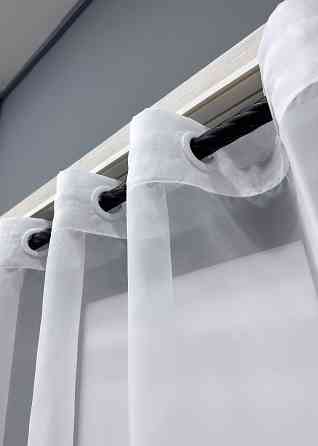 Тюль на люверсах VR-Textil н101 Шифон однотонний Білий 280х170 см (47-009) Київ