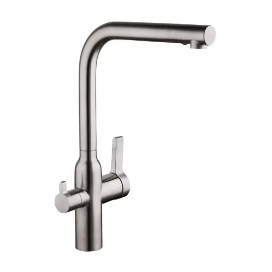 Змішувач для кухні з підключенням до фільтра GAPPO G4399-4 сатин Київ