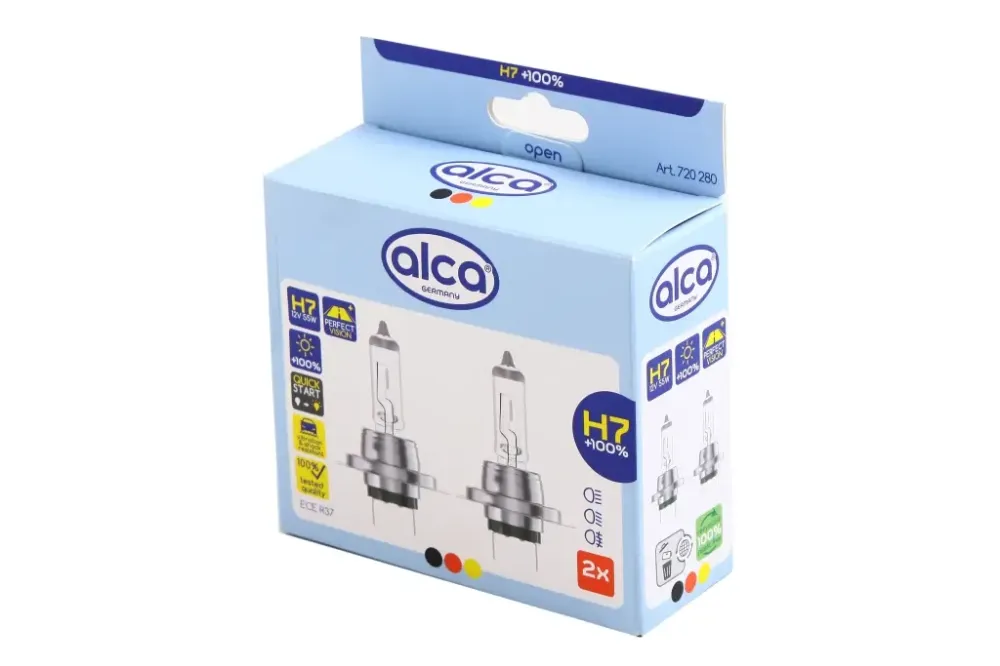 Лампа галогована 12В H7 Alca 55 +100% (2 шт.) Вінниця - фото 3