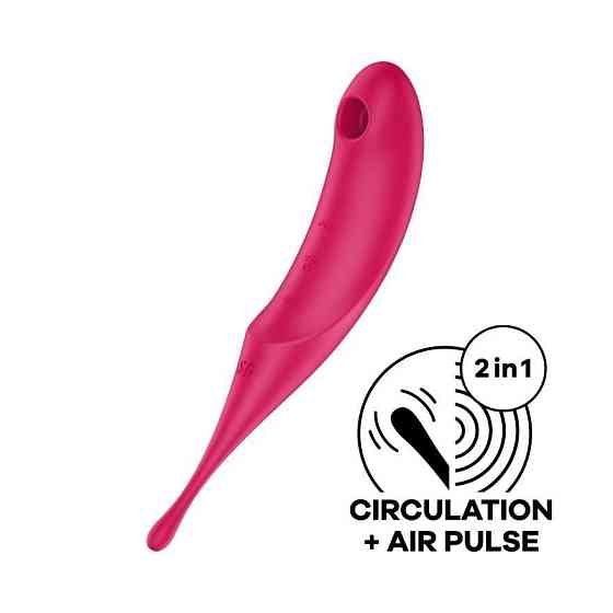 Вакуумний кліторальний стимулятор - Satisfyer Twirling Pro Red Sex Aura Київ