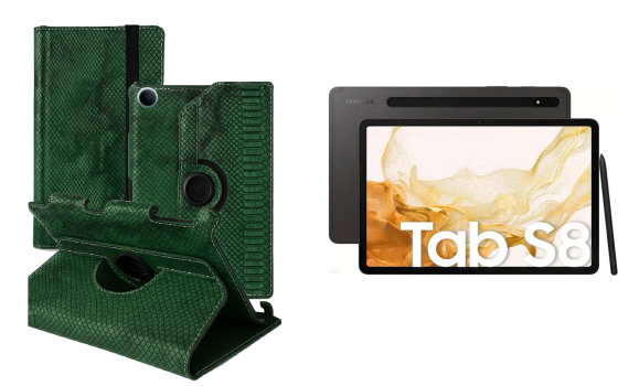 Чехол Spinner360 для планшета Samsung Galaxy Tab S7 Plus T975, цвет Reptyliya Киев