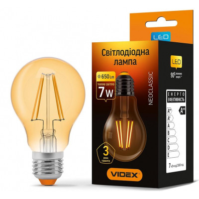 Лампочка TITANUM Filament A60 7W E27 4100K (TLFA6007274) Вінниця - фото 1