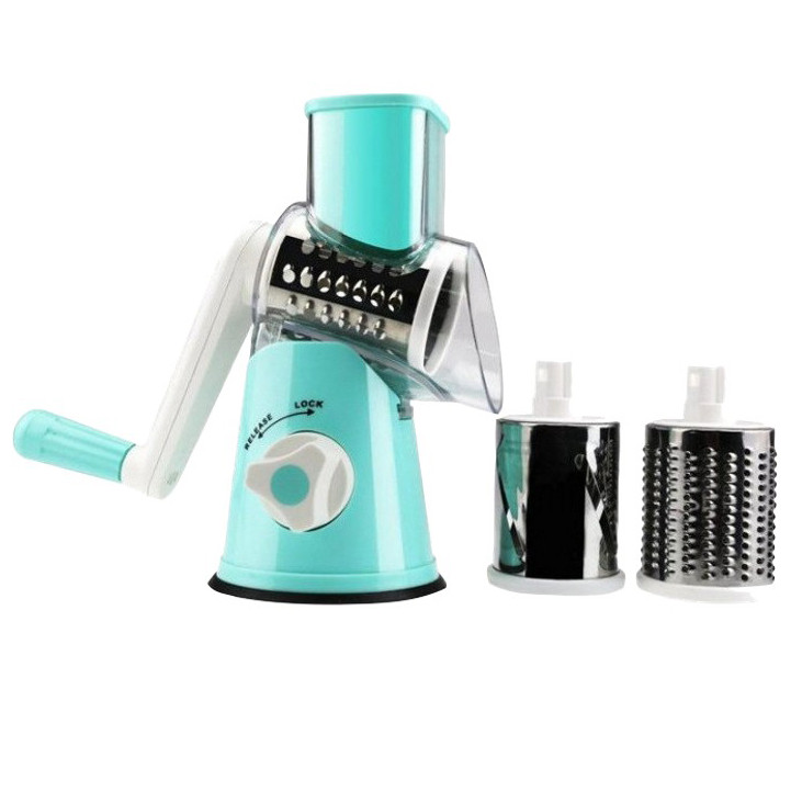 Кухонная овощерезка ручная механическая голубая, Ручная машинка измельчитель для овощей BH-85 Львов - изображение 1