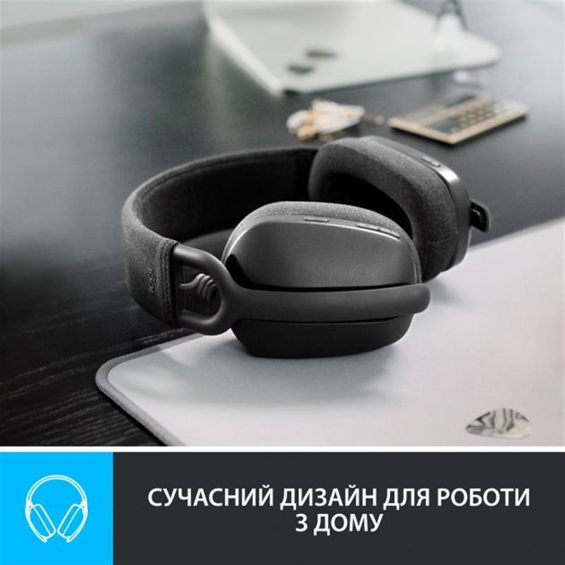 Bluetooth-гарнітура Logitech Zone Vibe 100 Wireless Graphite (981-001213) Сірий Харків - фото 6