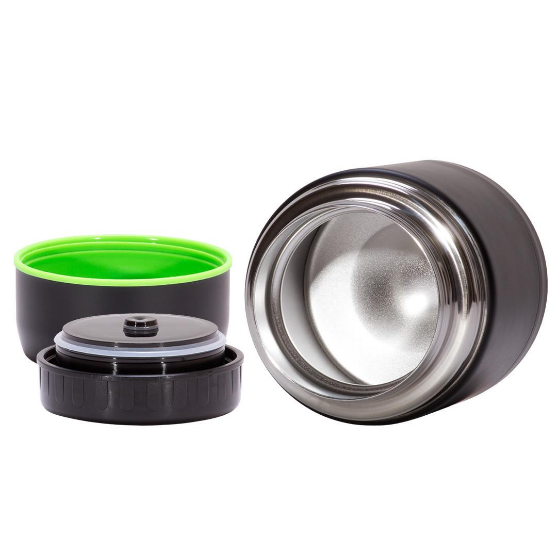 Термос харчовий 1000мл нержавіюча сталь чорний KAMILLE 2093 Житомир - изображение 6